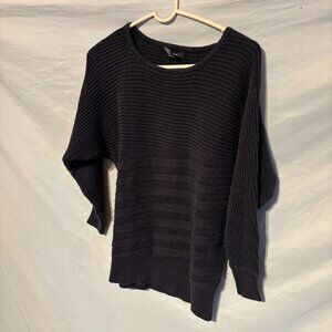 Alfani Women's Black Textured Sweater - Size S